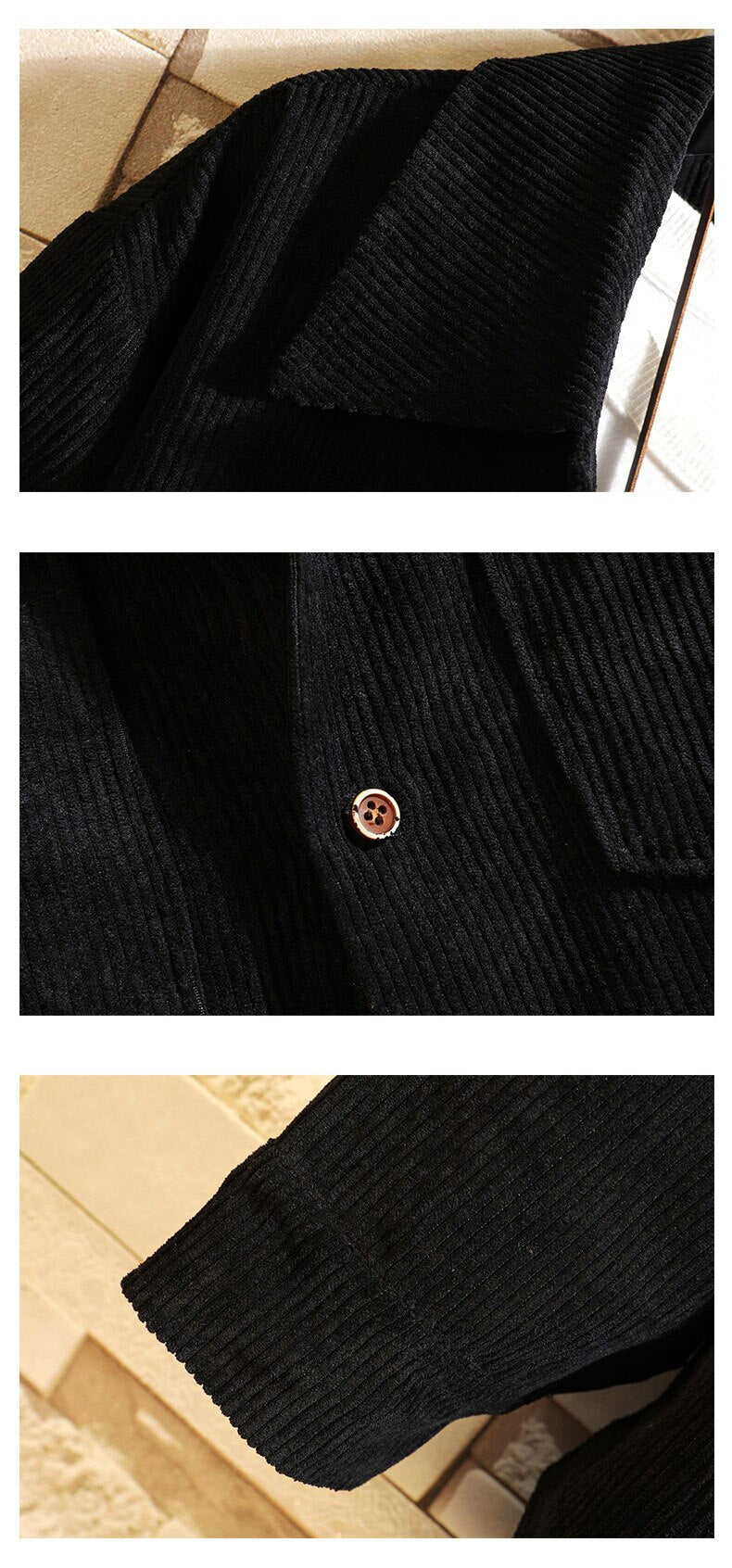 Velvet Pattern Point Collar Style Shirt