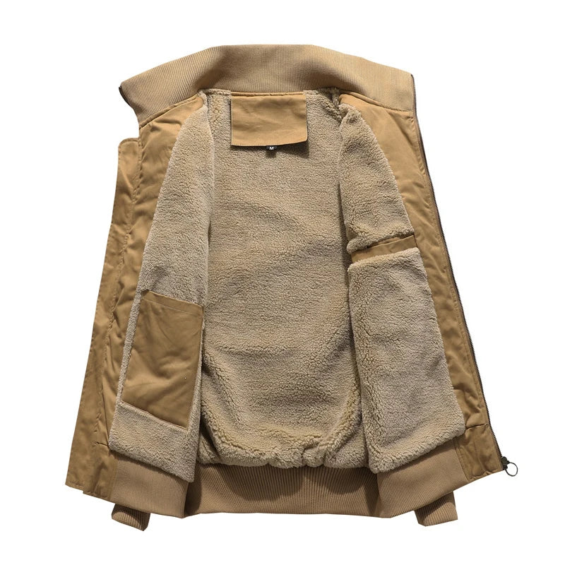 Patchwork Zipper Chief Bomber Jacket