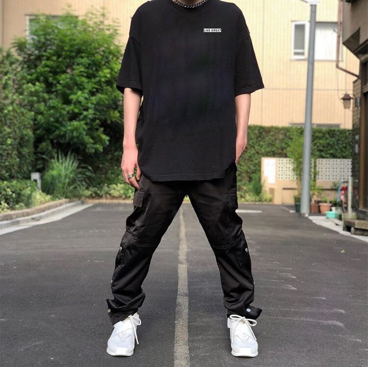 Straight Legging Popper Pants