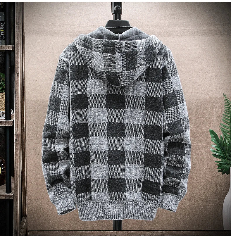 Plaid Chore Zipper Hoodie