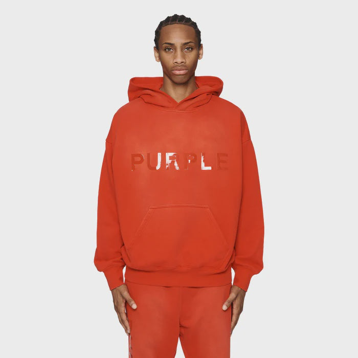 PURPLE Hoodie Embossed Logo