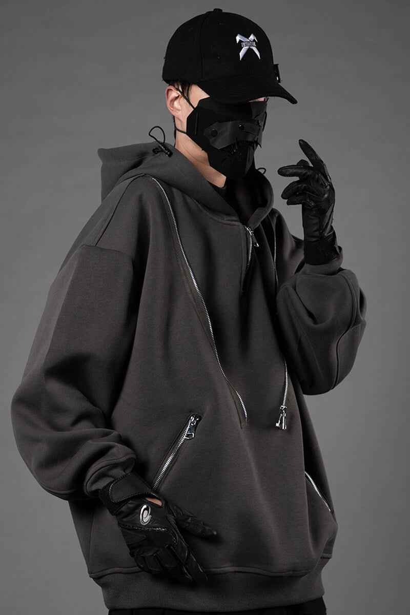 HOODIE TECHWEAR "Ankoku" Oversize Hoodie