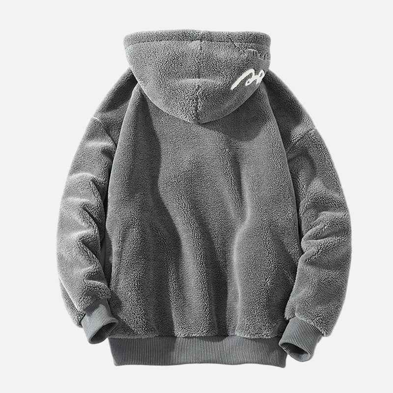 Cozy Winter Lamb Wool Parka Fur Jacket