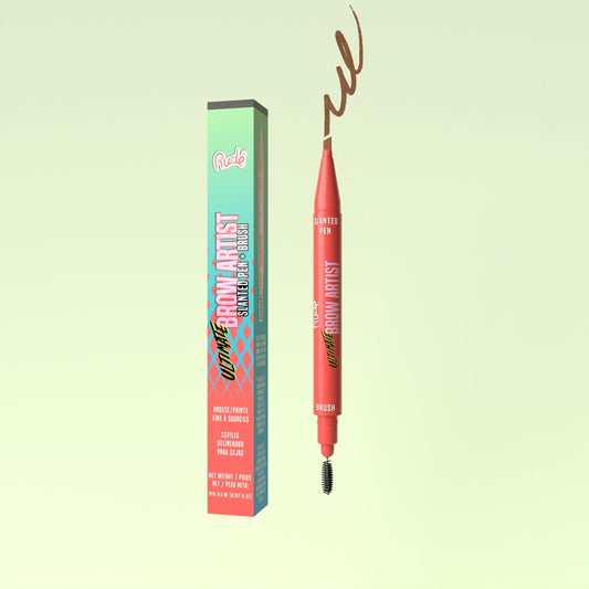 RUDE Ultimate Brow Artist - Slanted Pen and Brush - Hazel