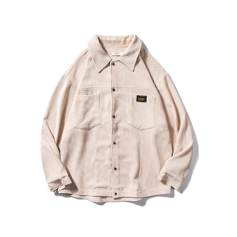 Velvet Pattern Point Collar Style Shirt