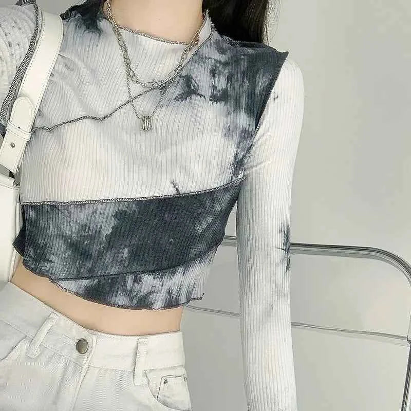 Seductive Slim Tie-Dye Long Sleeve T-Shirt