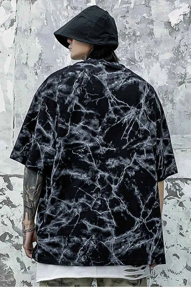 Y2K Streetwear Dark Oversize Hip Hop T-Shirt