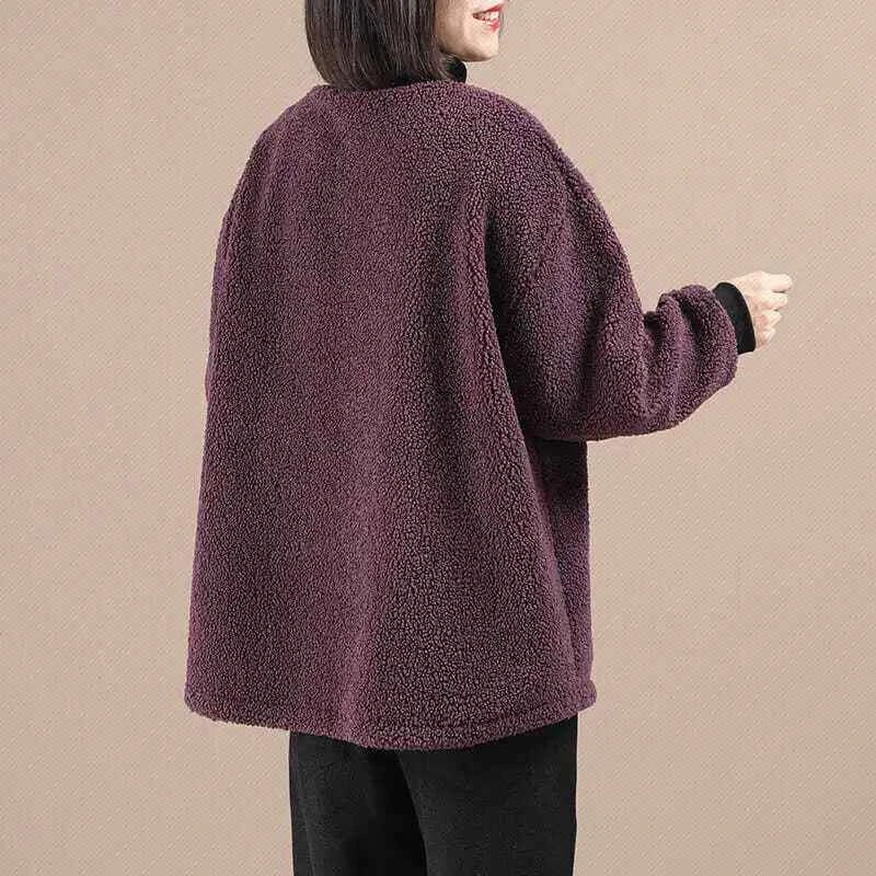 Women Cozy Wool Thicken Turtleneck Sweatshirt