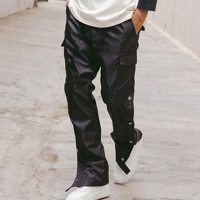 Straight Legging Popper Pants