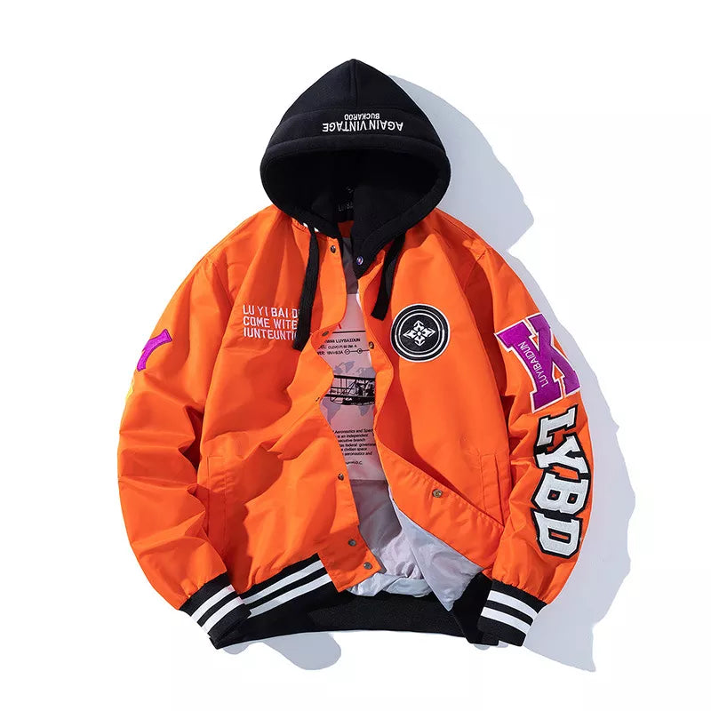 K.LYBD Stripe Hooded Jacket