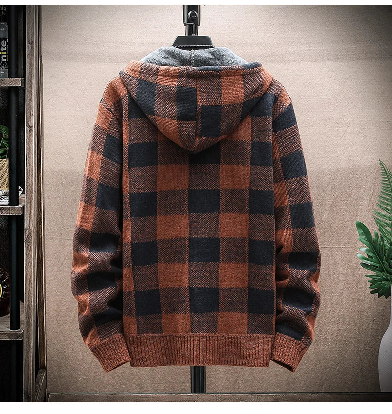 Plaid Chore Zipper Hoodie