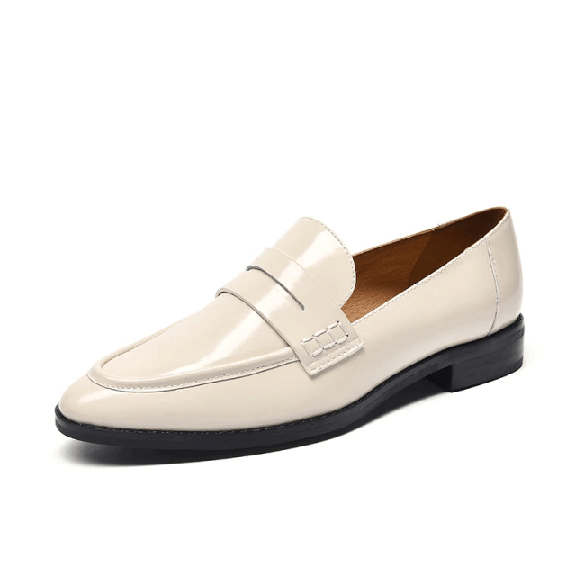 Hospina Women's Penny Leather Loafer Shoes - Luxuryurbanwear