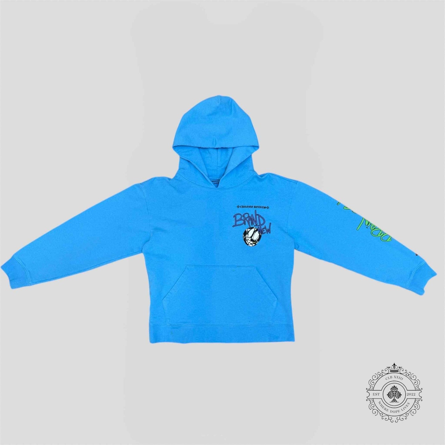 Chrome Hearts Brain New Hoodie in Blue