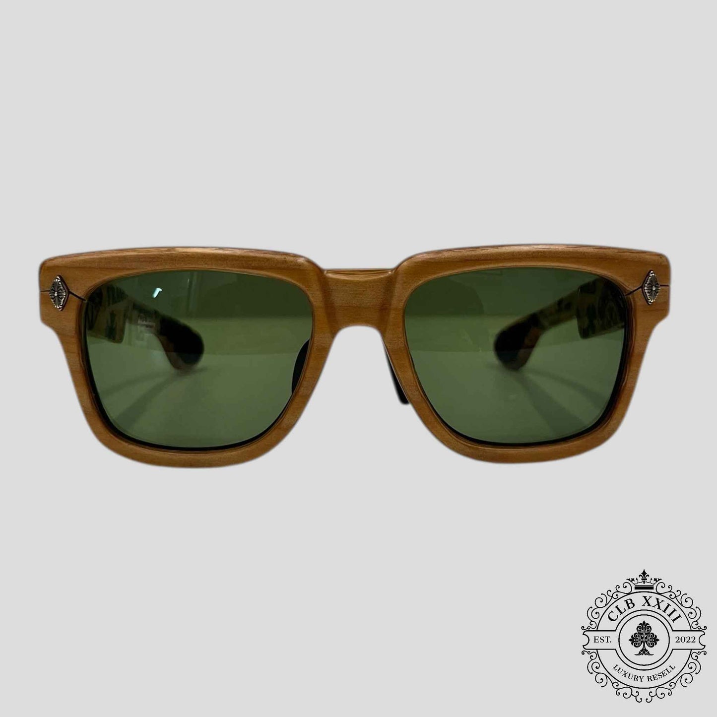 Chrome Hearts Stencil Lilith Wooden Framed Sunglasses