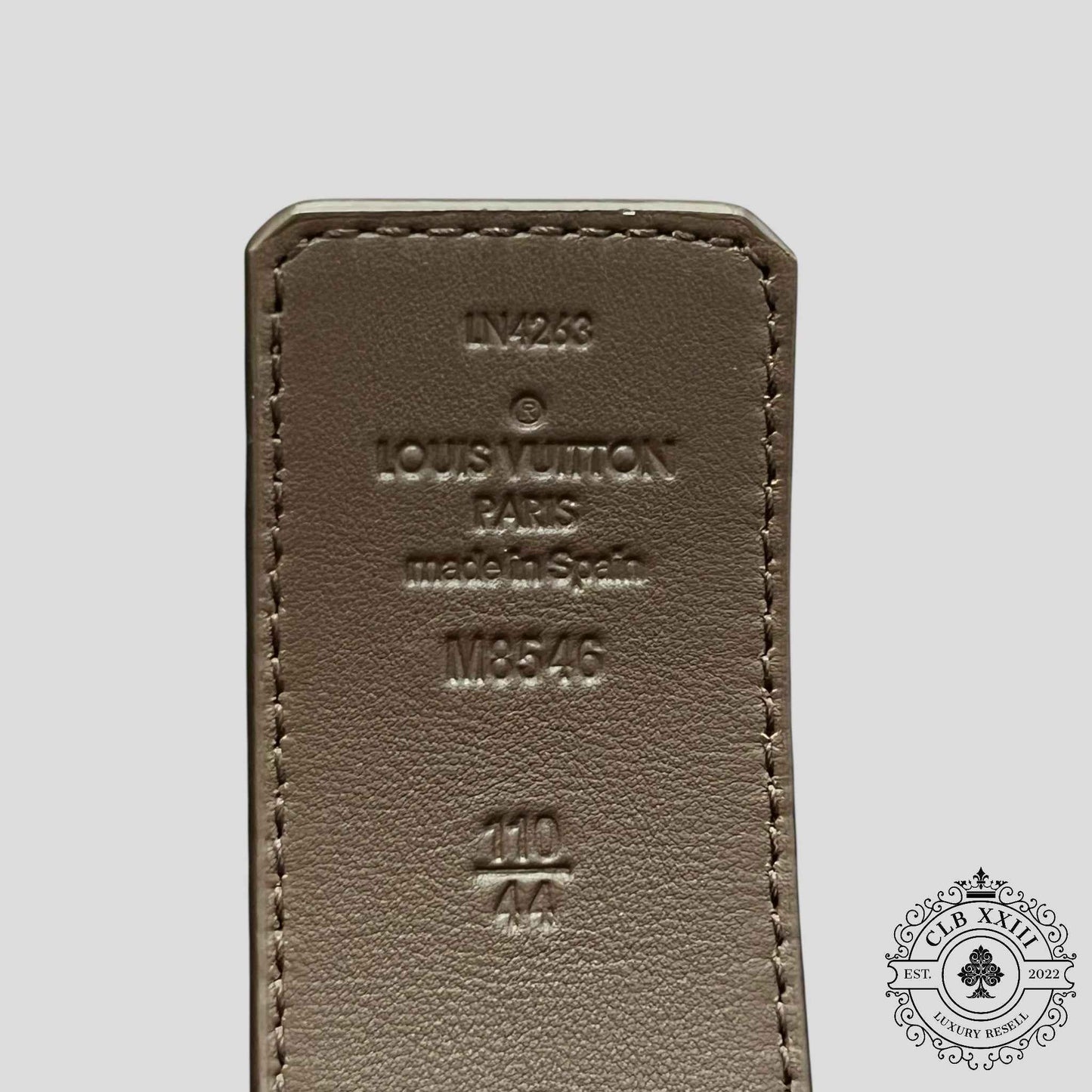 Louis Vuitton LV Initiales Damier 40mm Reversible Belt in Yellow/Brown
