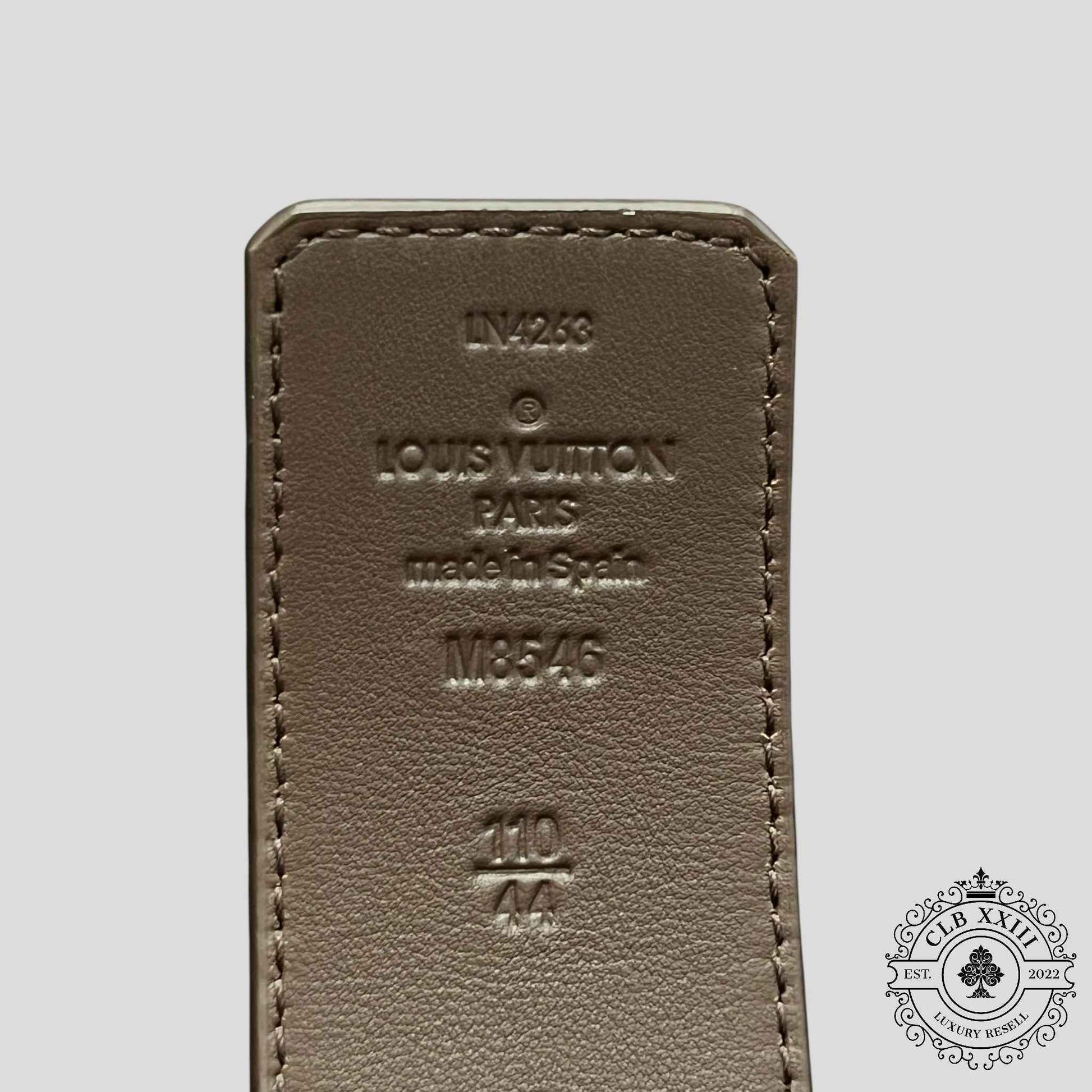 Louis Vuitton LV Initiales Damier 40mm Reversible Belt in Yellow/Brown