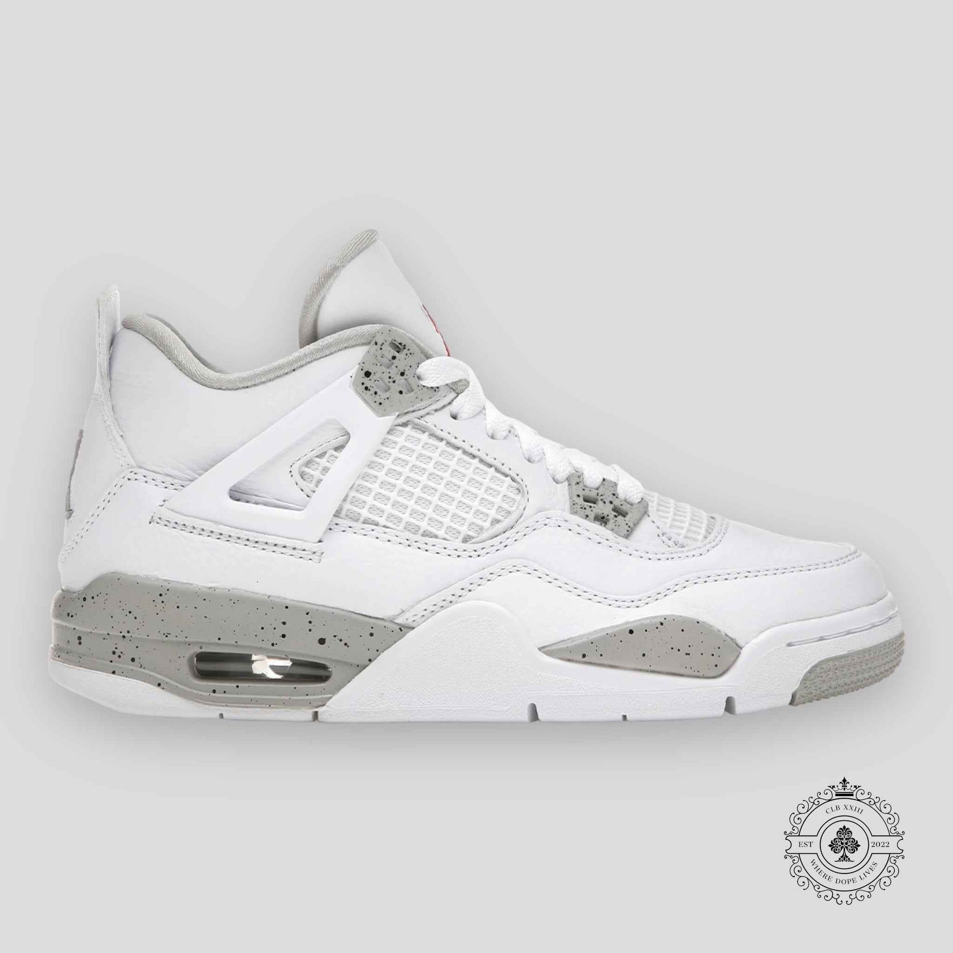 Air Jordan 4 Retro GS White Oreo