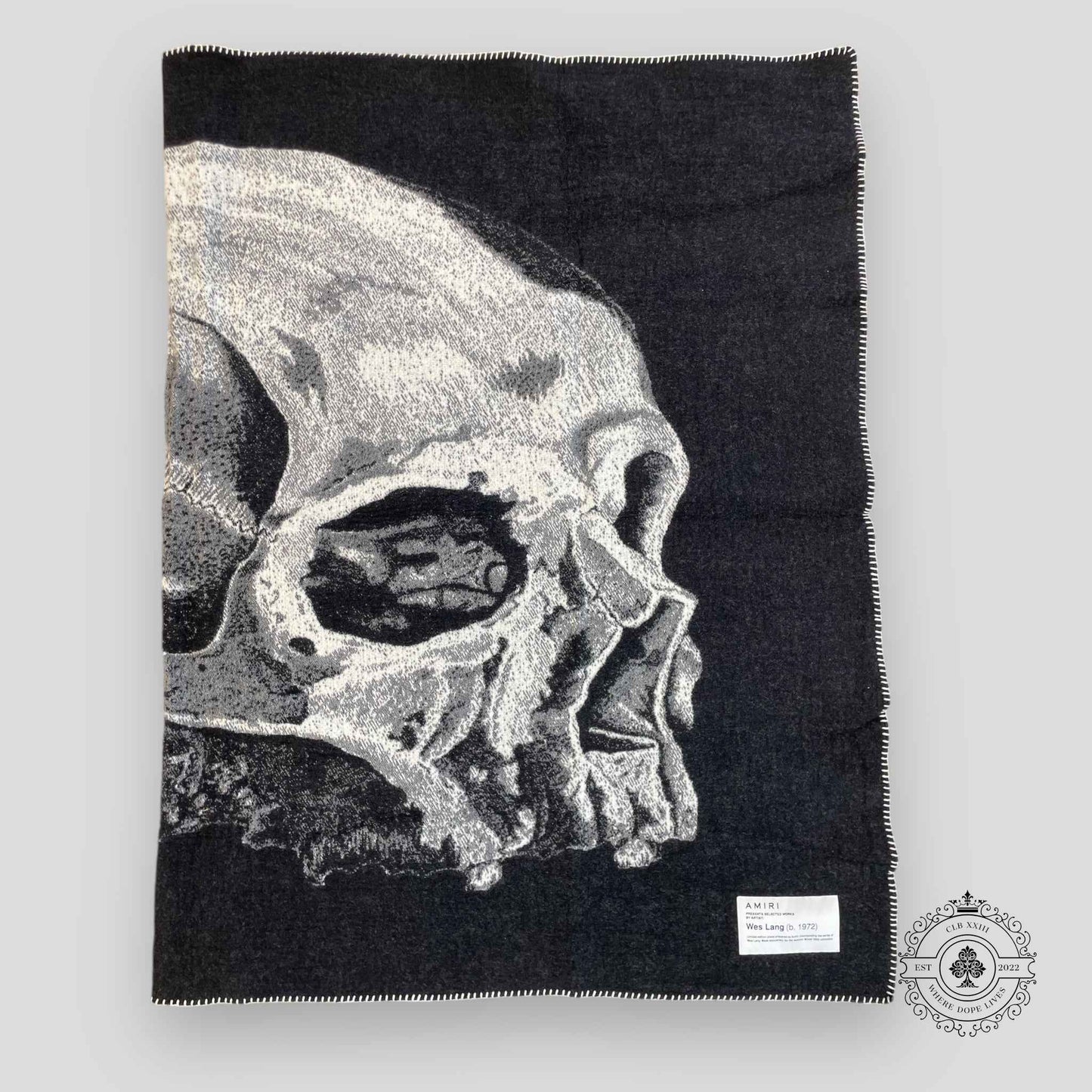 Amiri X Wes Lang Fantasy Blanket in Black