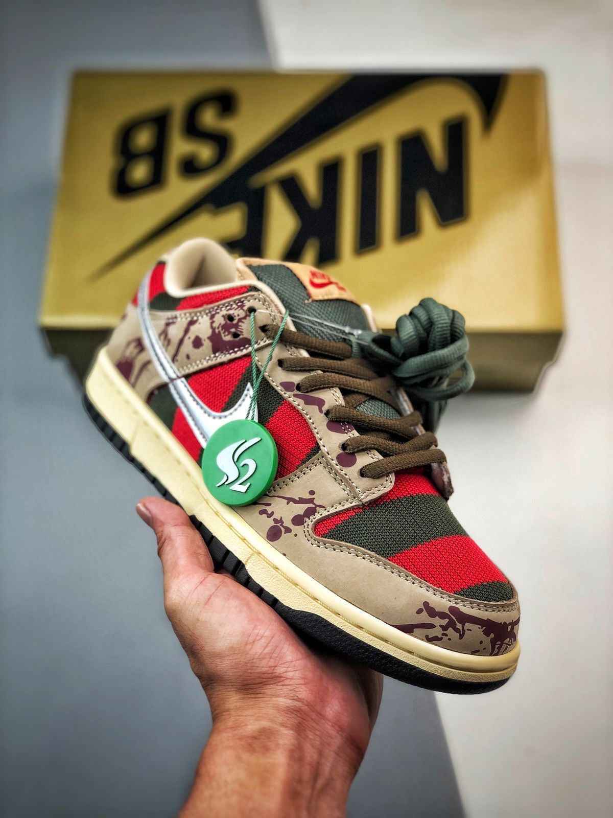 Custom SB Dunk Low “Freddy Krueger” SneakerNational