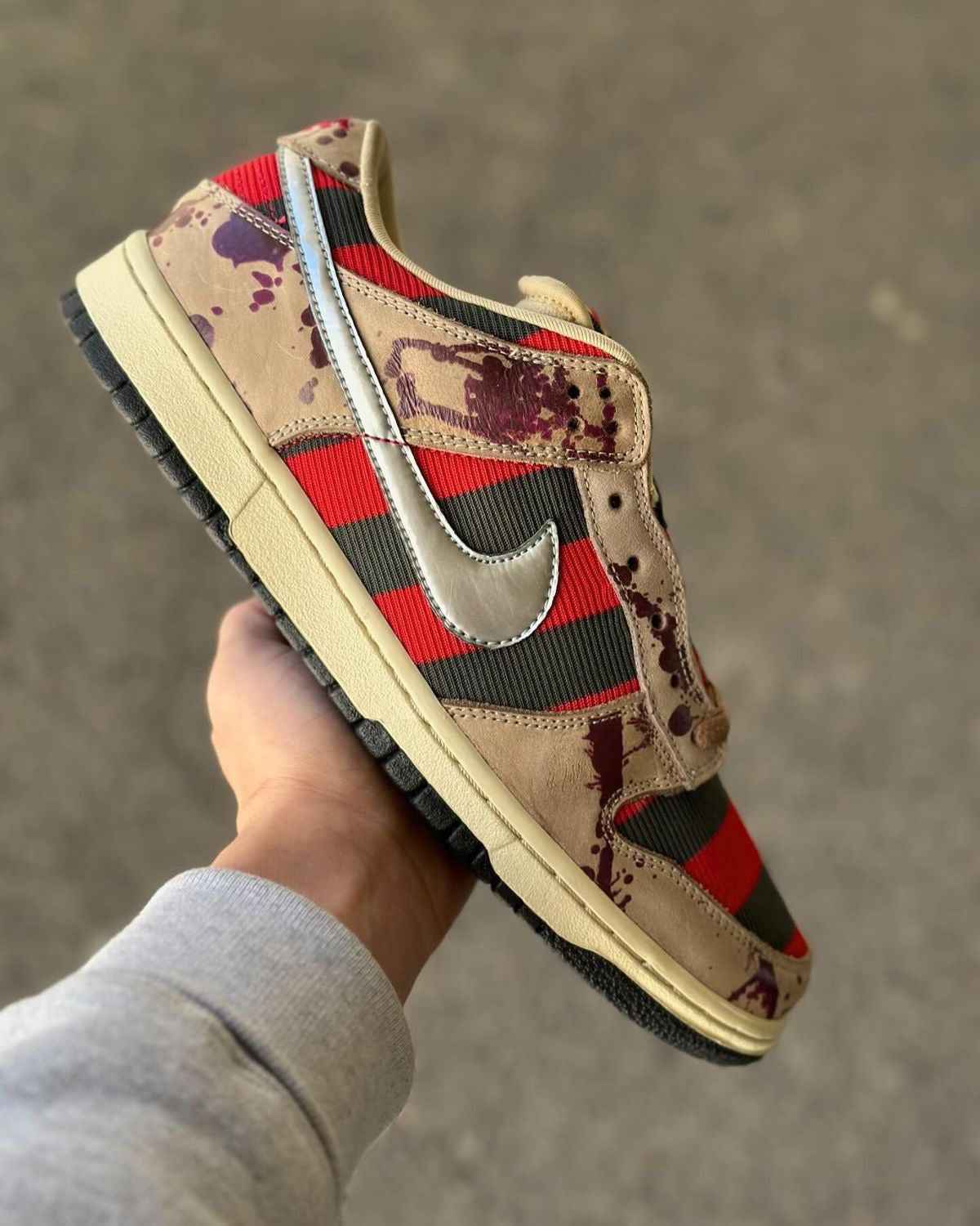 Custom SB Dunk Low “Freddy Krueger” SneakerNational