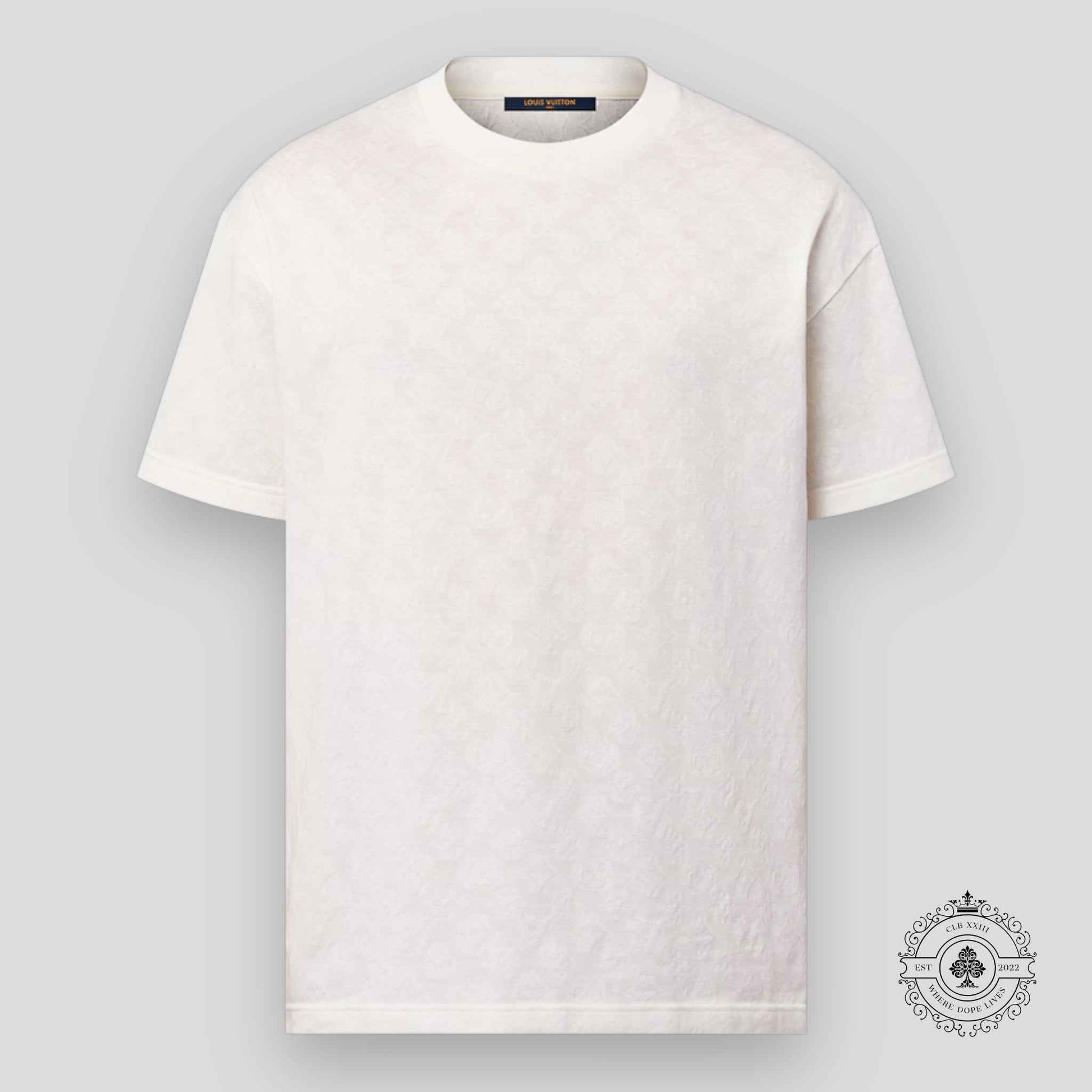 Louis Vuitton Monogram Fil Coupe Cotton T-Shirt in Milky White