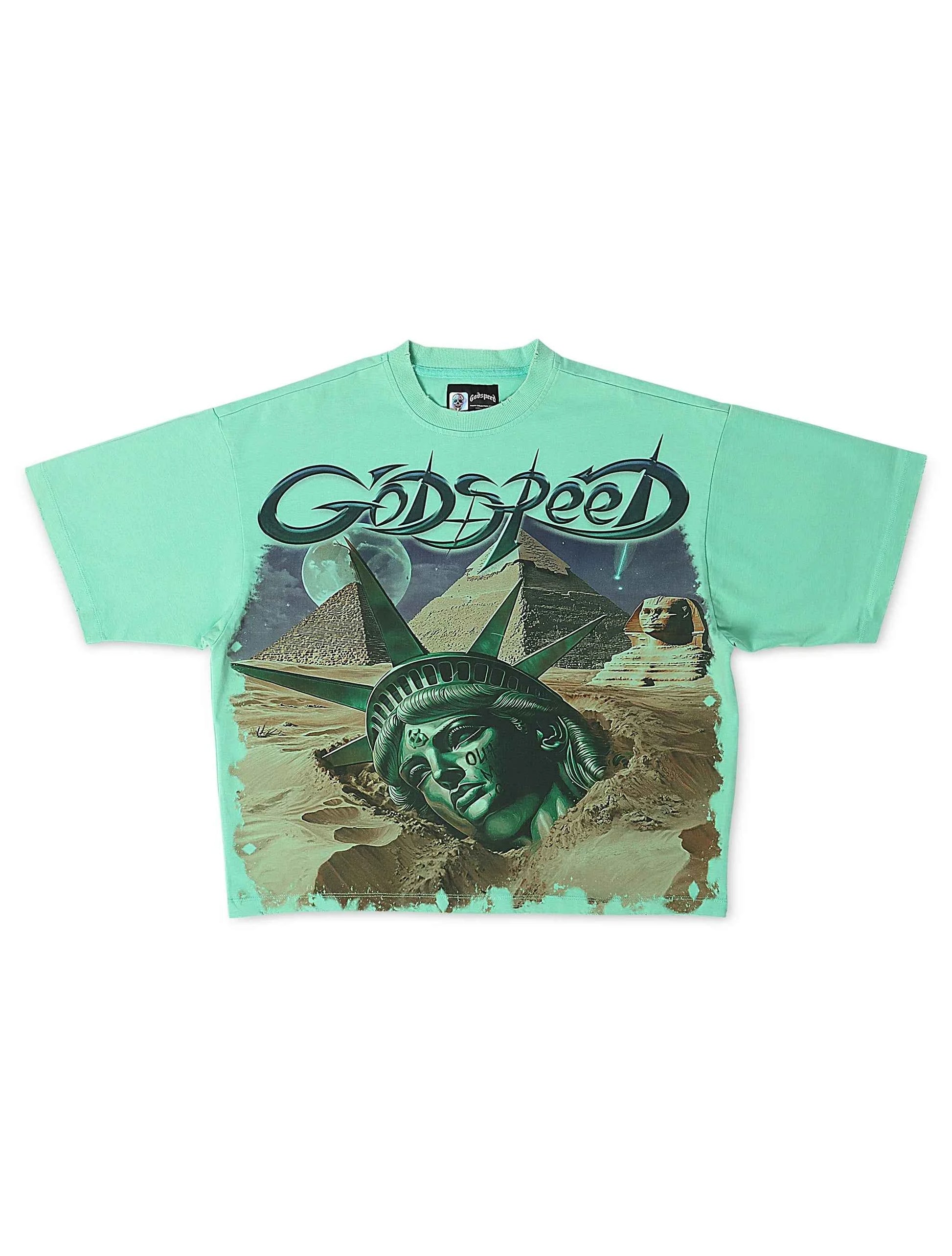 Godspeed Mother Cairo Boxy Fit Tee - Teal