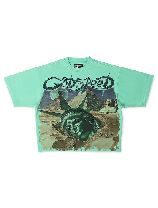 Godspeed Mother Cairo Boxy Fit Tee - Teal