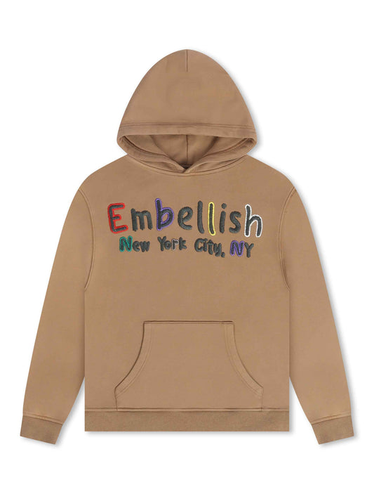 Embellish Colors Hoodie - Mocha