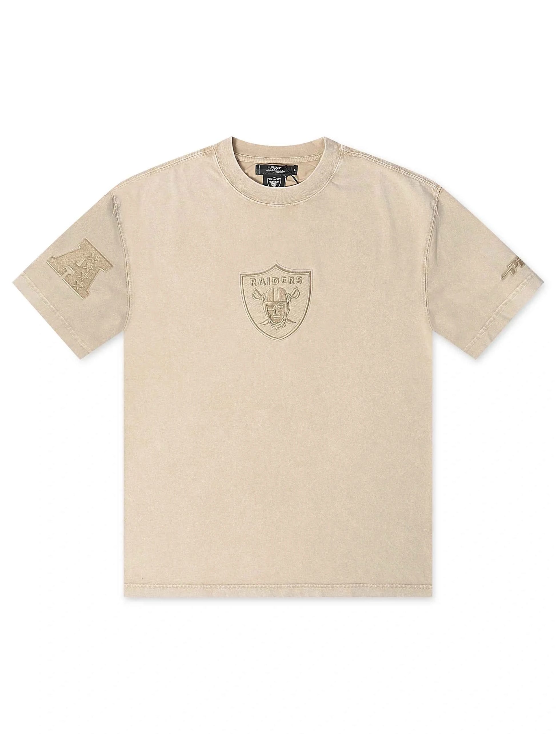Pro Standard Raiders Logo Tee - Vintage Beige