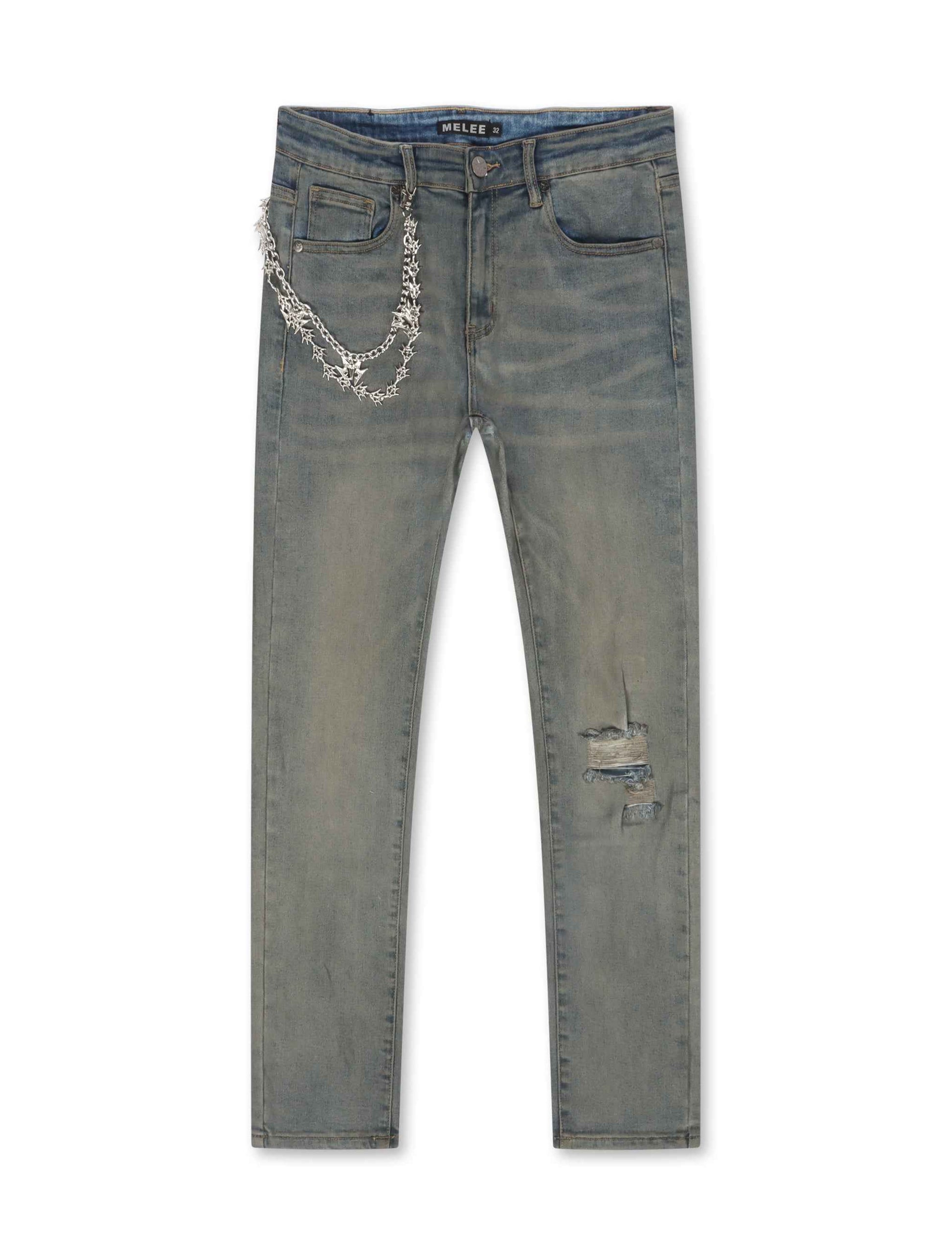 Melee V12 Jean - Blue Oil Wash