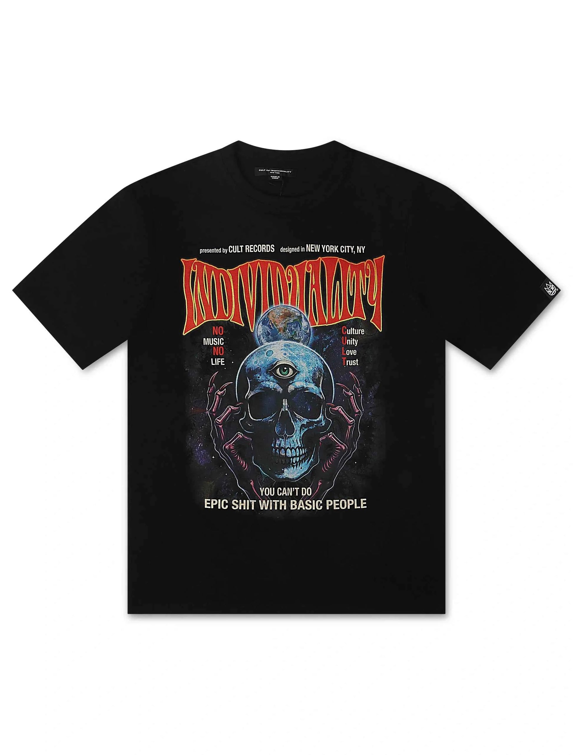 Cult Of Individuality Psychedelic Crew Tee - Black