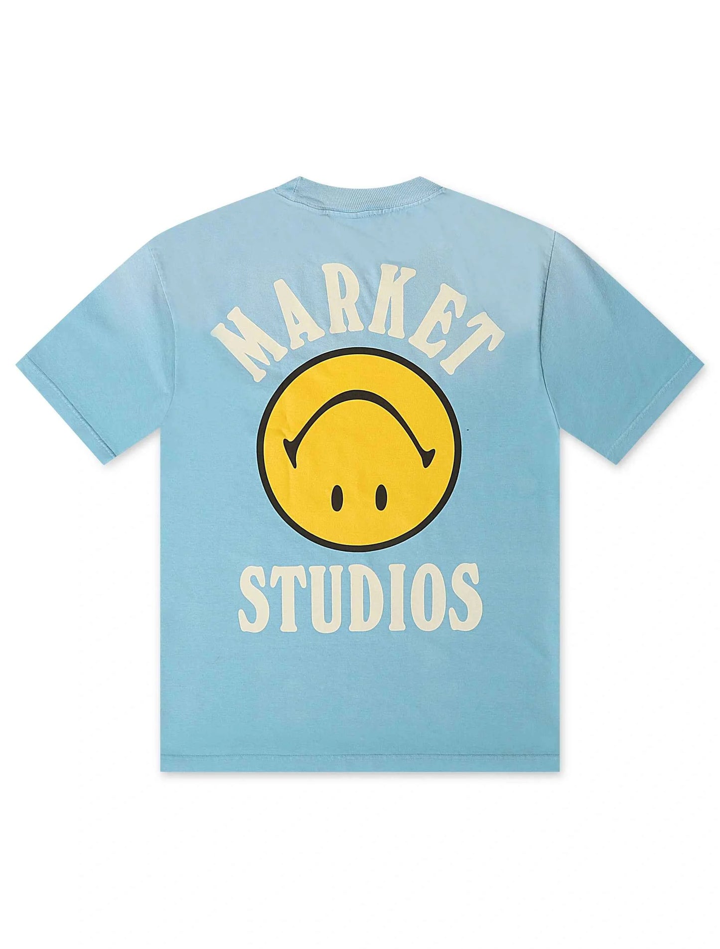 Market Studios Smiley Upside Down Tee - Retro Blue