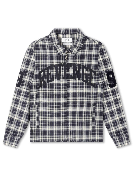 Revenge Valkyrie Embroidered Flannel - Navy