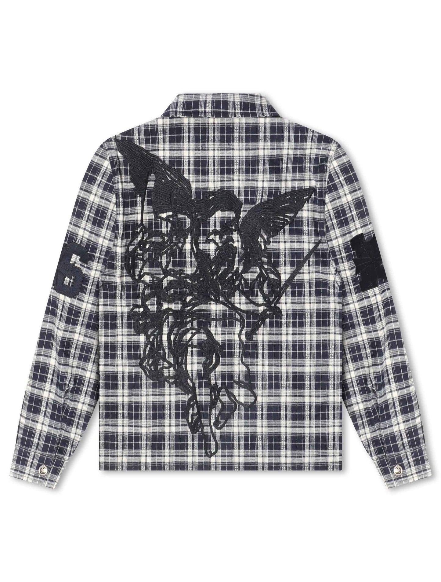 Revenge Valkyrie Embroidered Flannel - Navy
