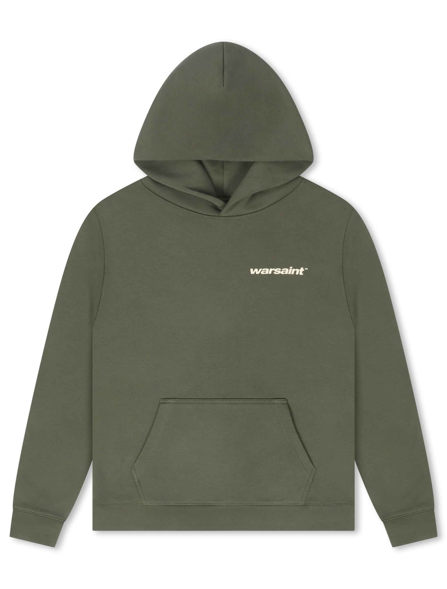 Warsaint Dual Logo Hoodie - Olive Green