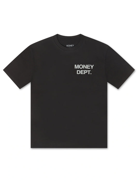 Money Dept. Los Angeles Puff Print Tee - Black/Gray