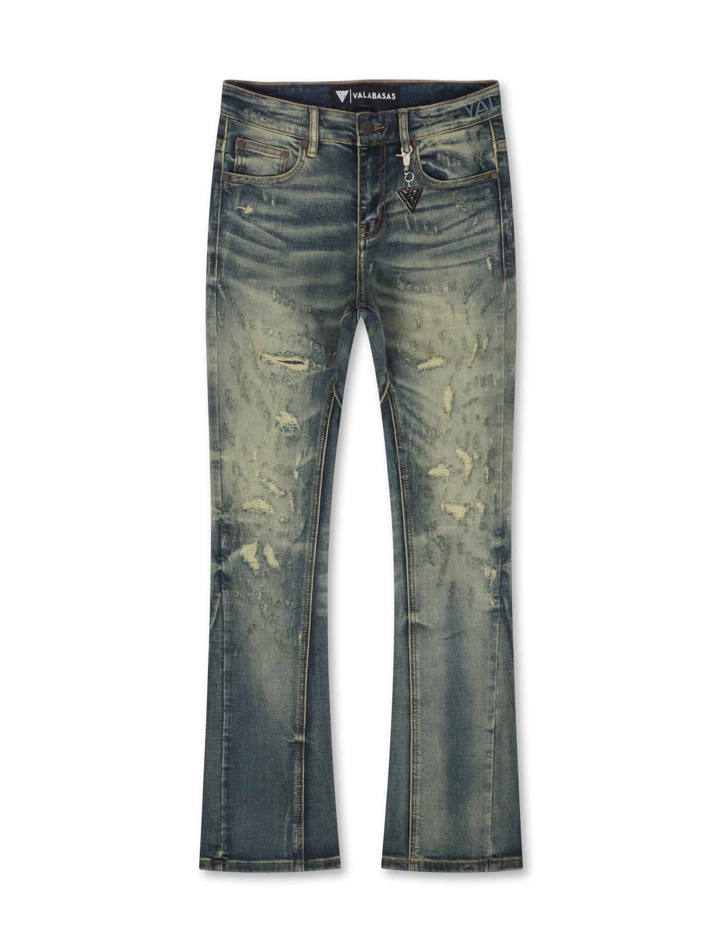 Valabasas Vin Stacked Jeans - Dark Vintage Blue