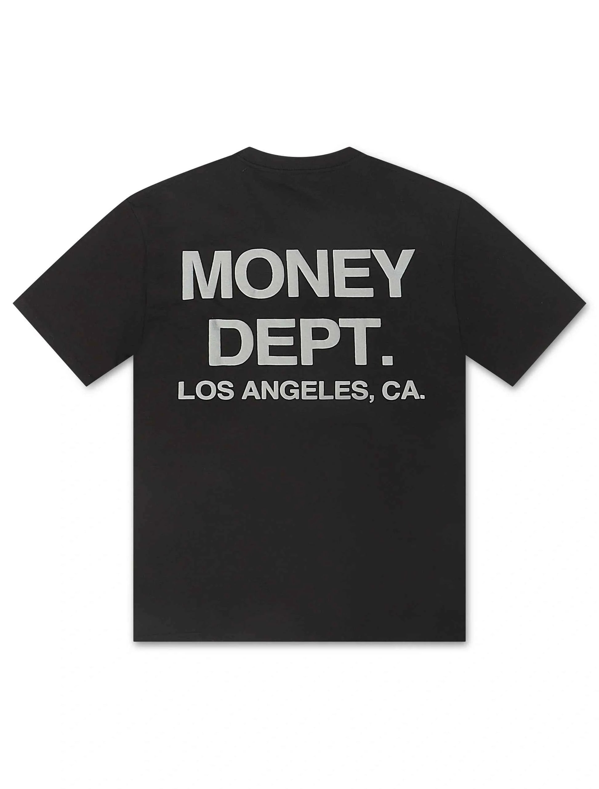 Money Dept. Los Angeles Puff Print Tee - Black/Gray