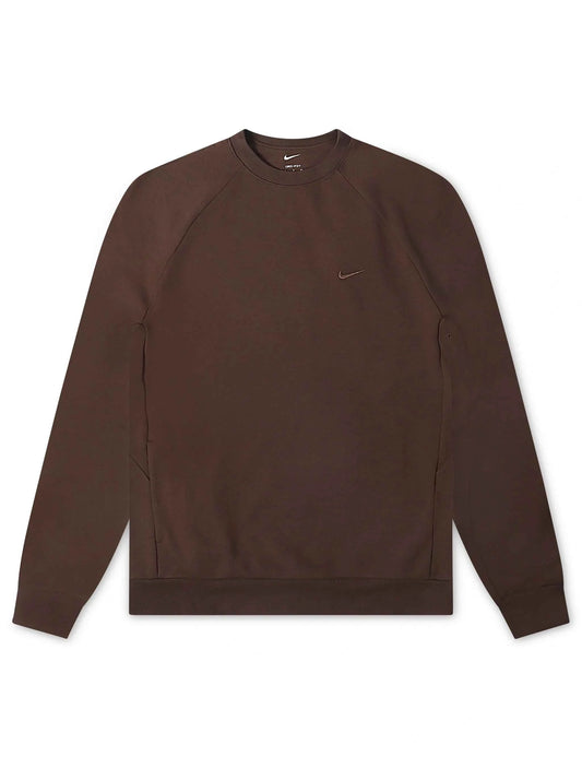 Nike Mens Primary Fleece Long Sleeve - Baroque Brown