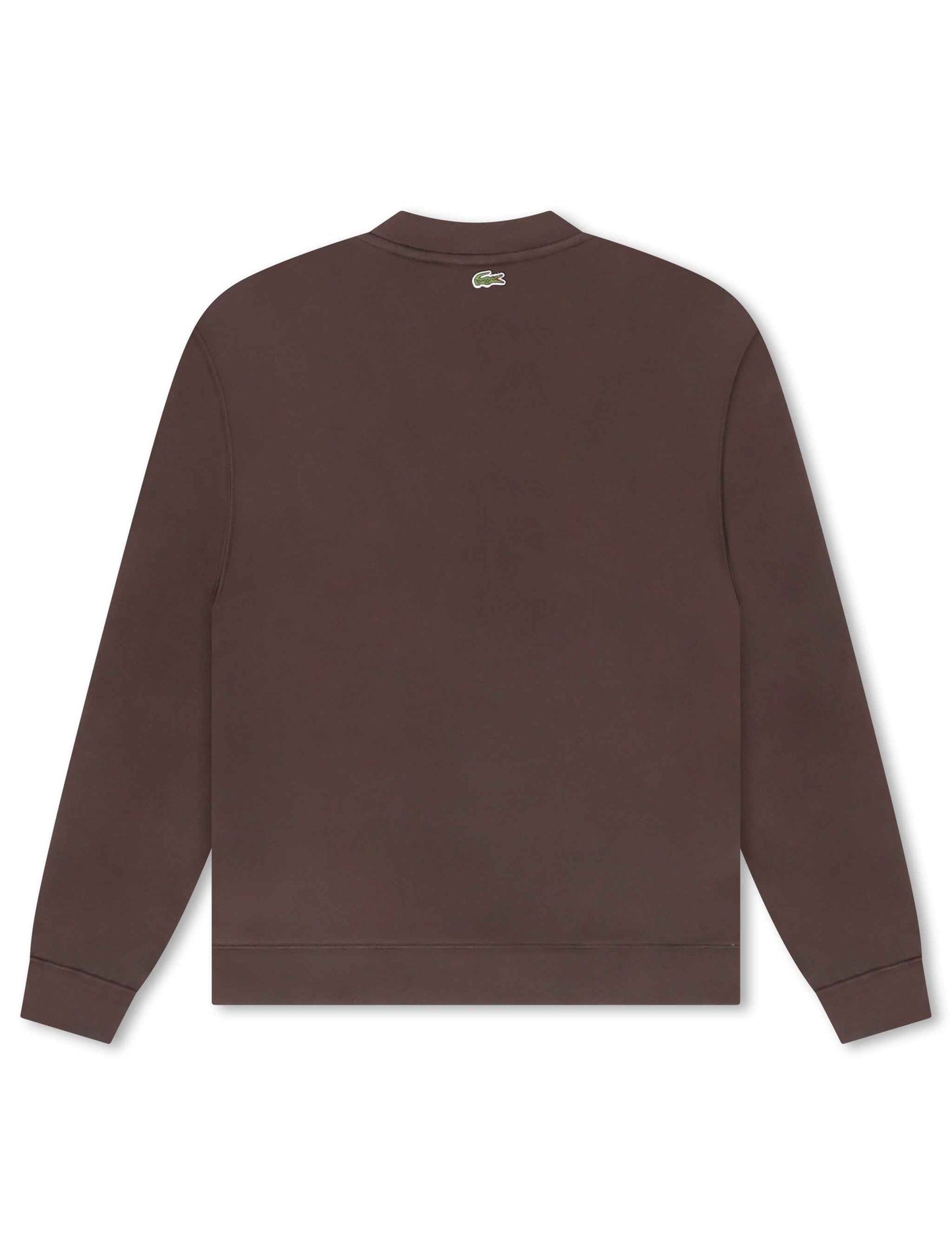 Lacoste Embroidered Shield Fleece Sweatshirt - Brown