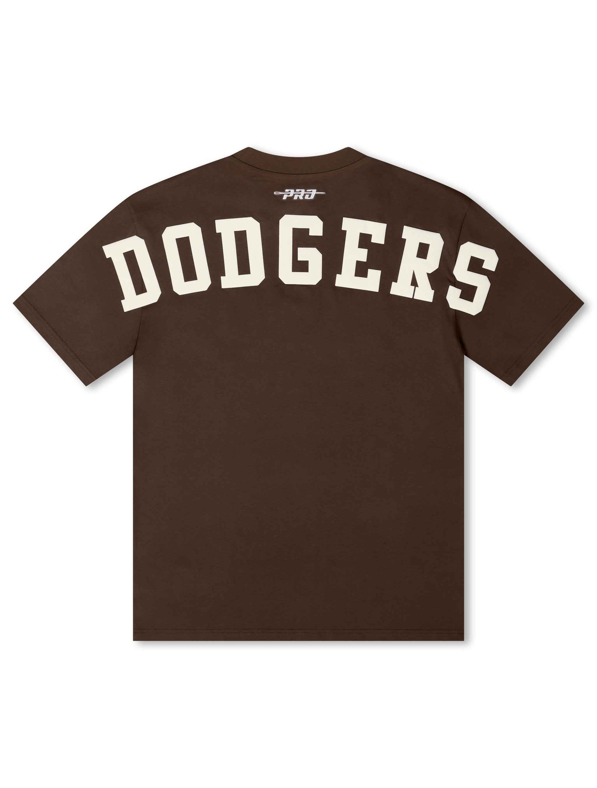 Pro Standard La Dodgers Wingspan Drop Shoulder Tee - Brown