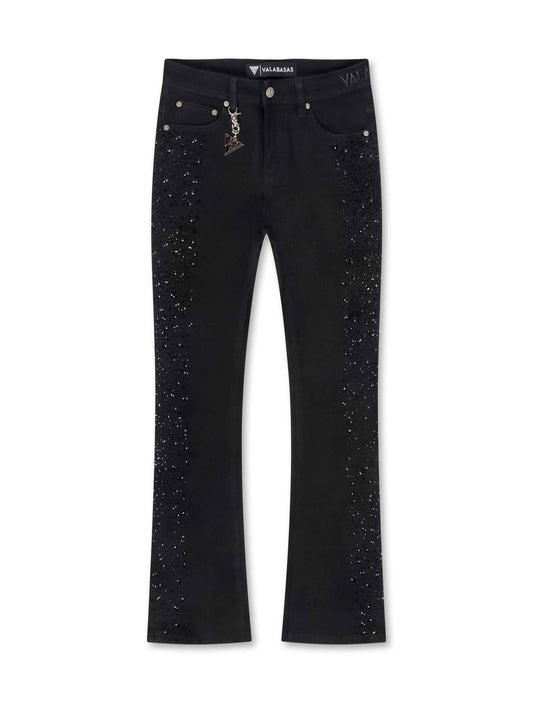 Valabasas Shock Stacked Jeans - Jet Black