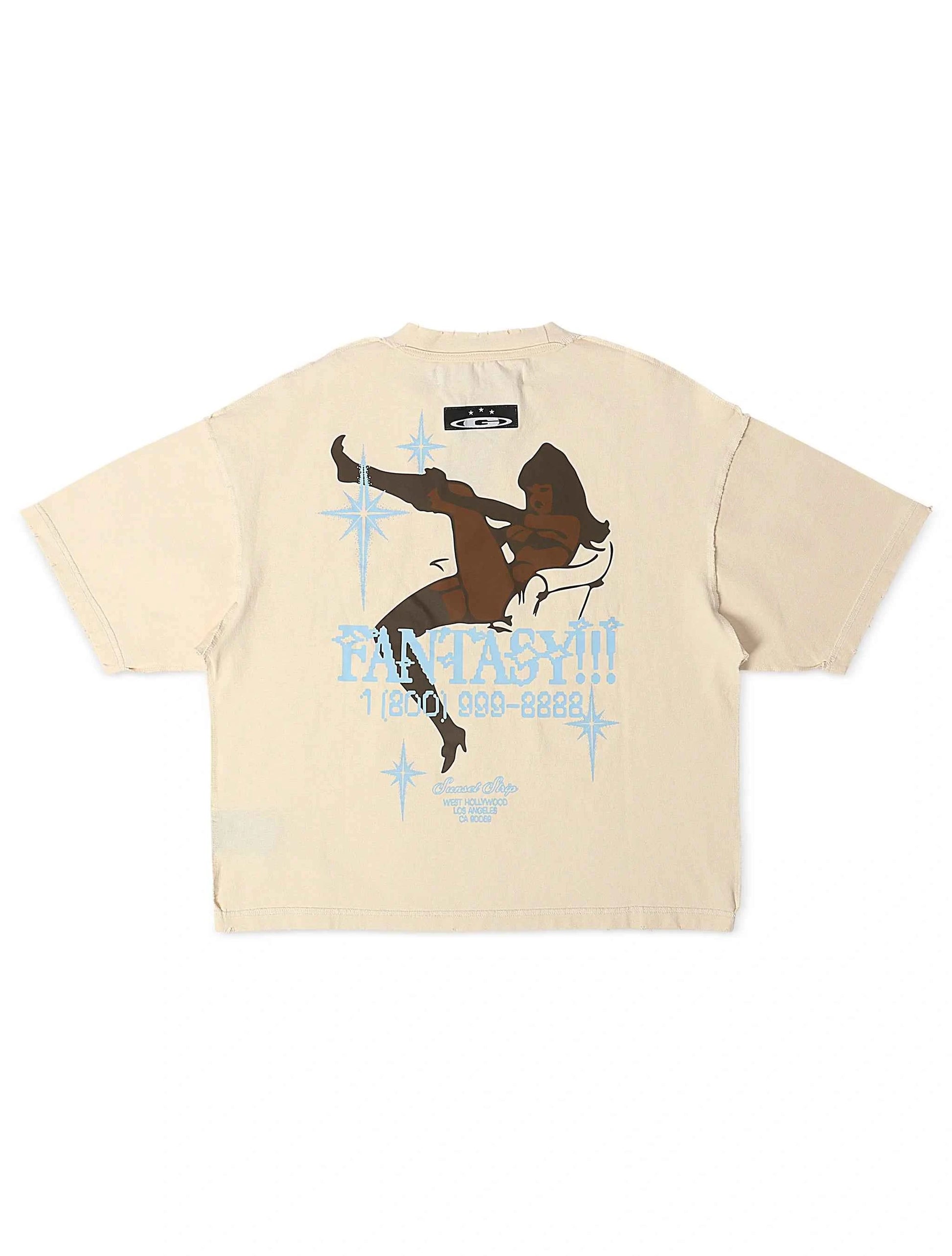 Gala Original Fantasy Cropped Tee - Cream