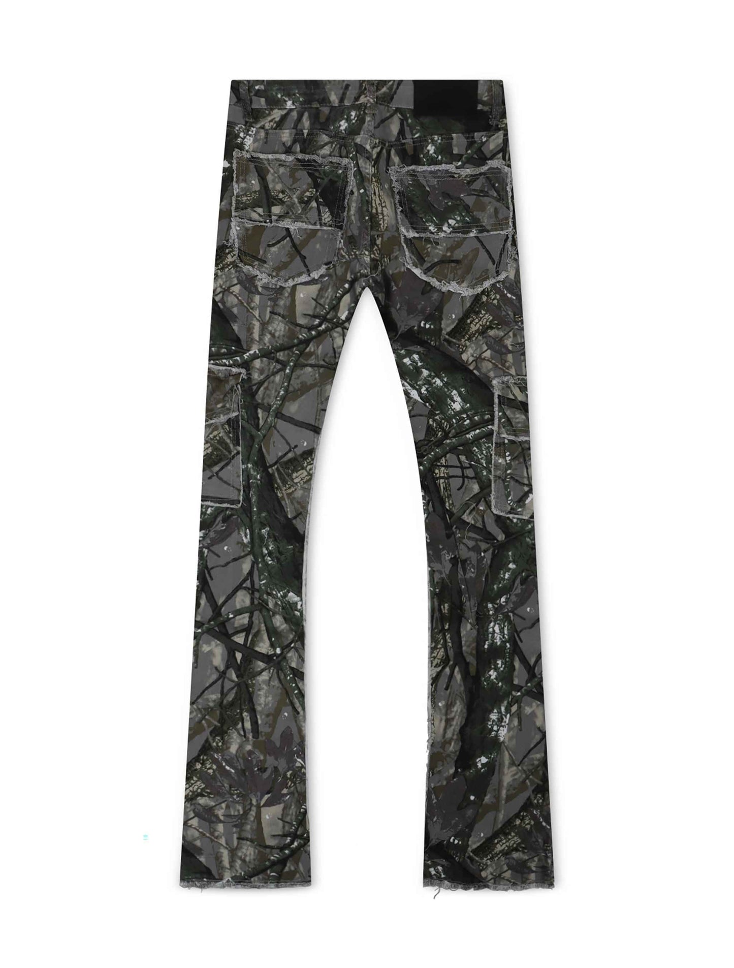 Ajenda Stacked Jeans - Gray Tree