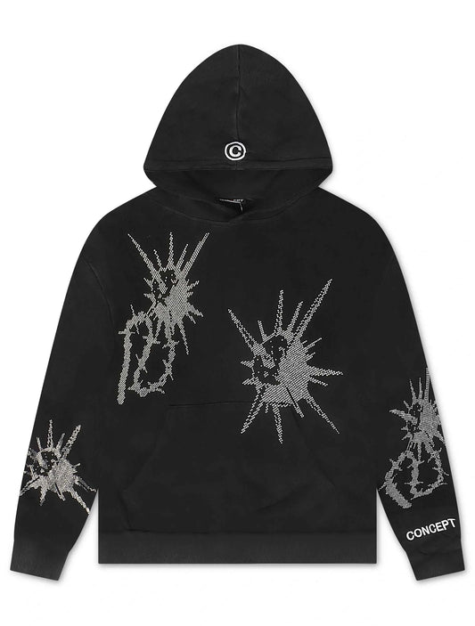 Concept LA Flail Hoodie - Black Washed