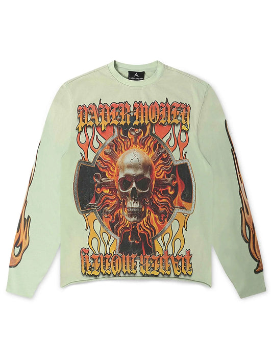 Paper Money Hellride Long Sleeve - Washed Sage