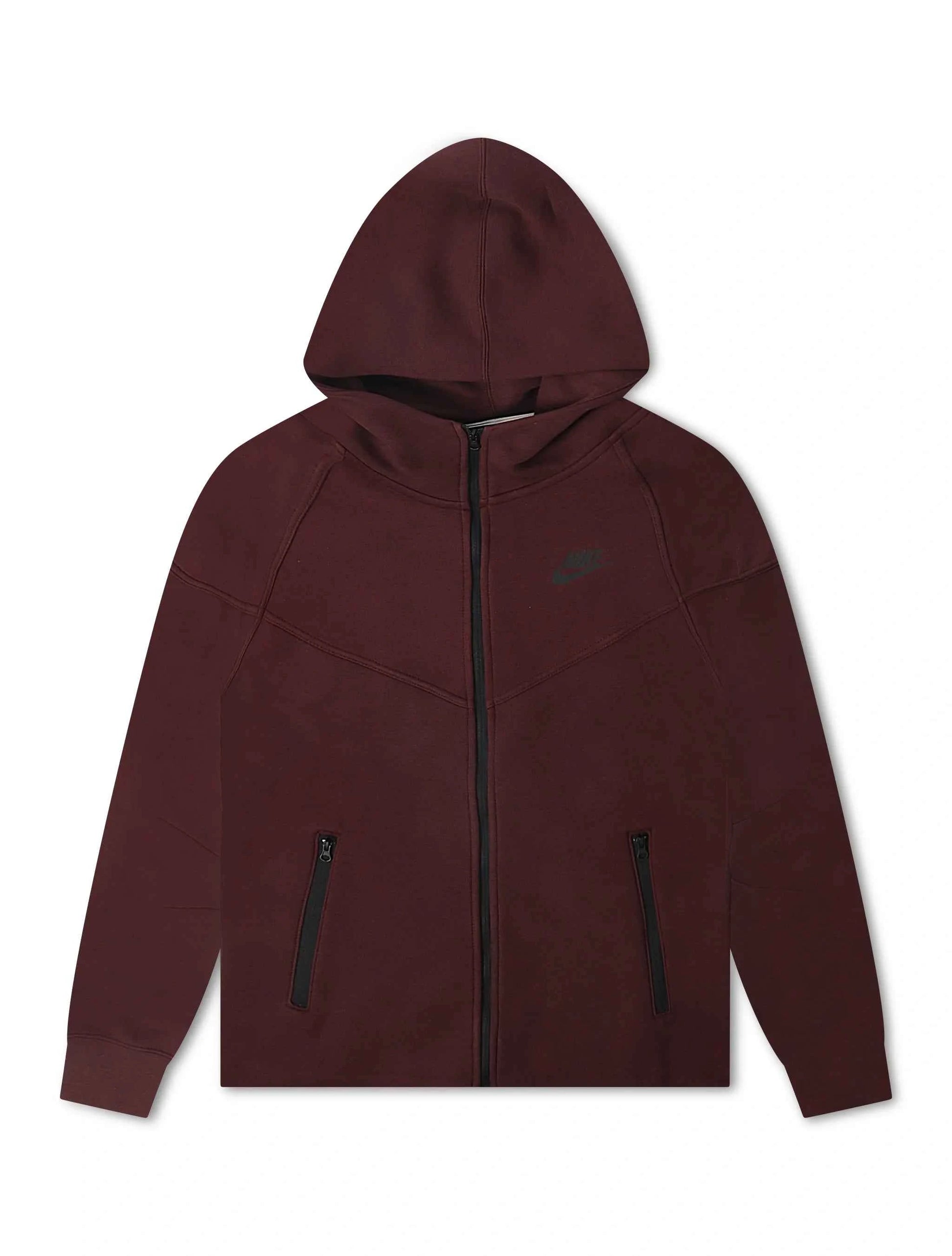 Nike Womens Sportswear Tech Fleece Windrunner  Hoodie- Burgundy Crush