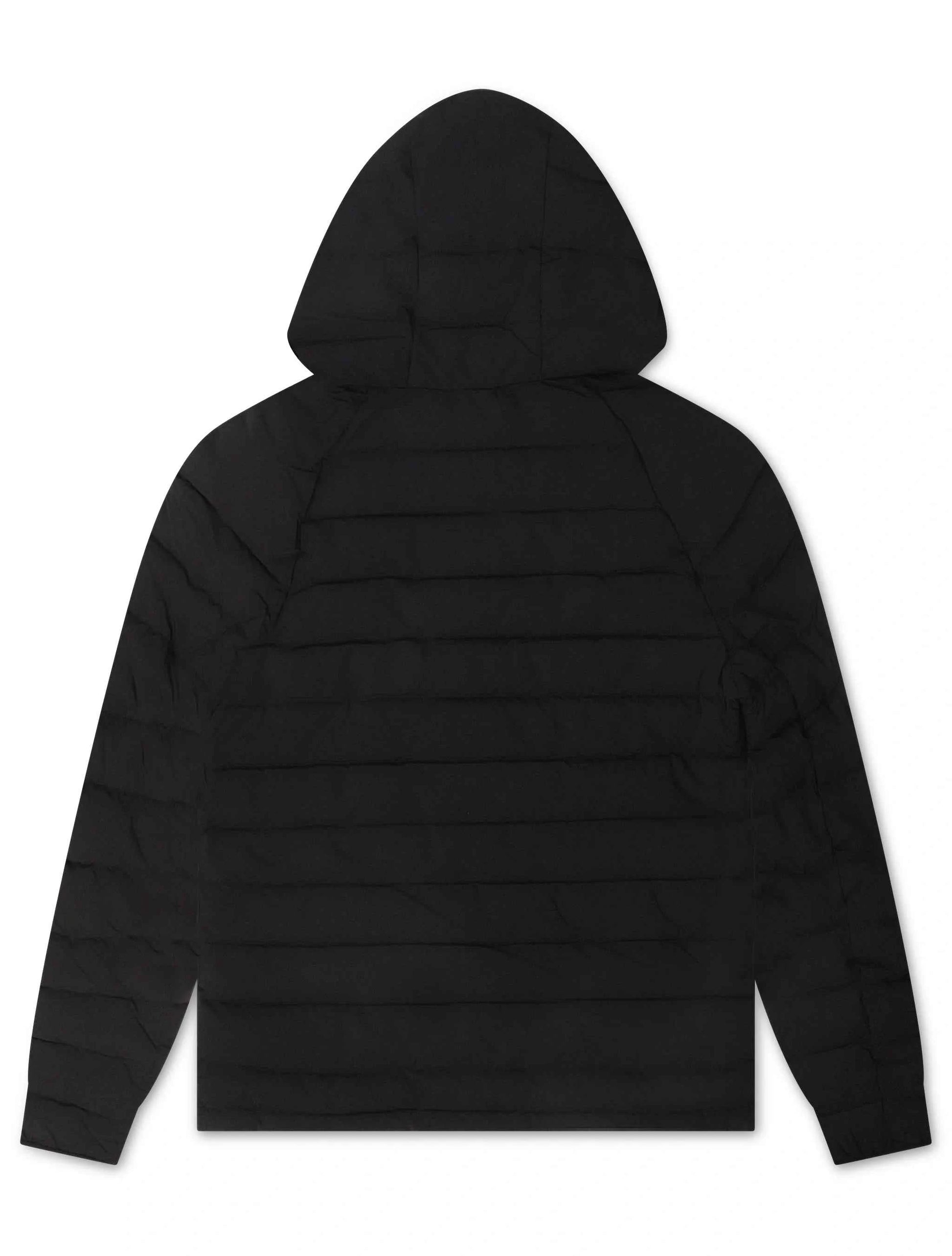 Psycho Bunny Mens Humphrey Hooded Puffer Jacket - Black
