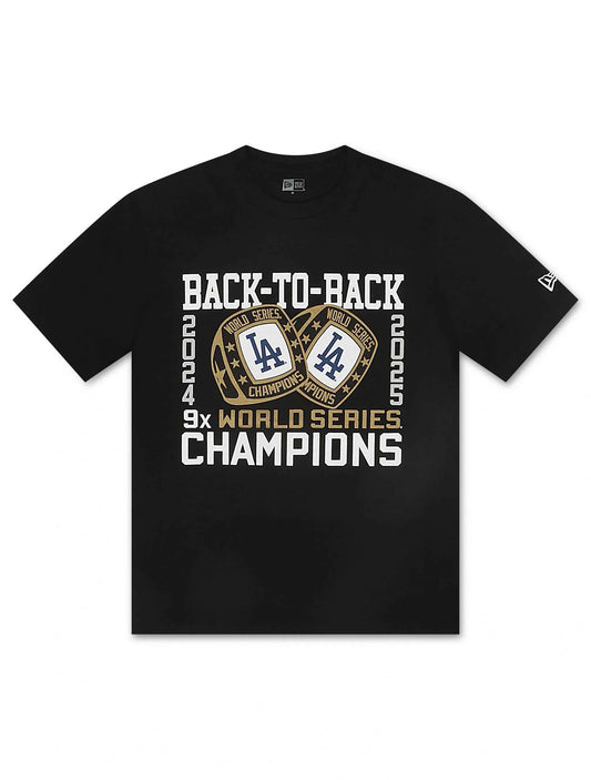 New Era LA Dodgers Back to Back Tee - Black