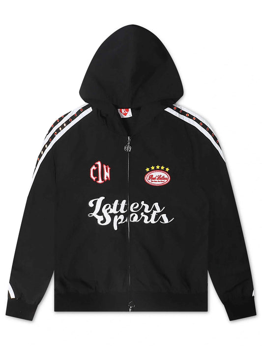 Red Letters x Cam Newton Rhinestone Hoodie - Black